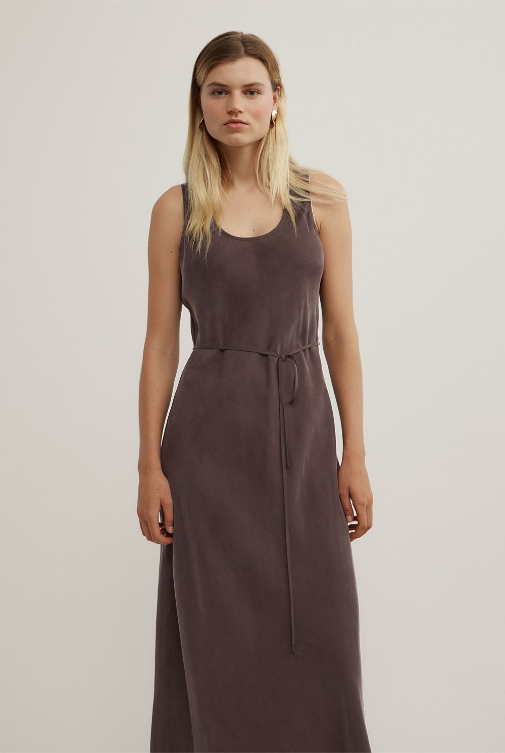 Scoop Cupro Dress