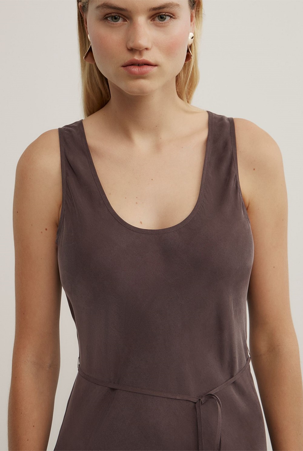 Scoop Cupro Dress