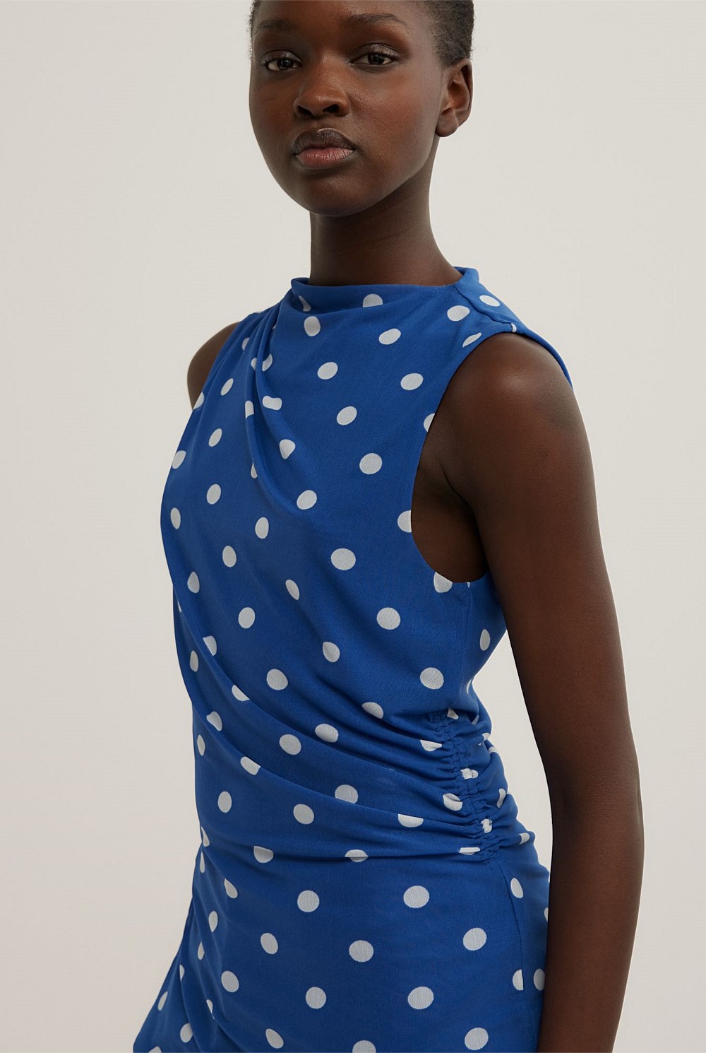 Asymmetric Mesh Tank Top