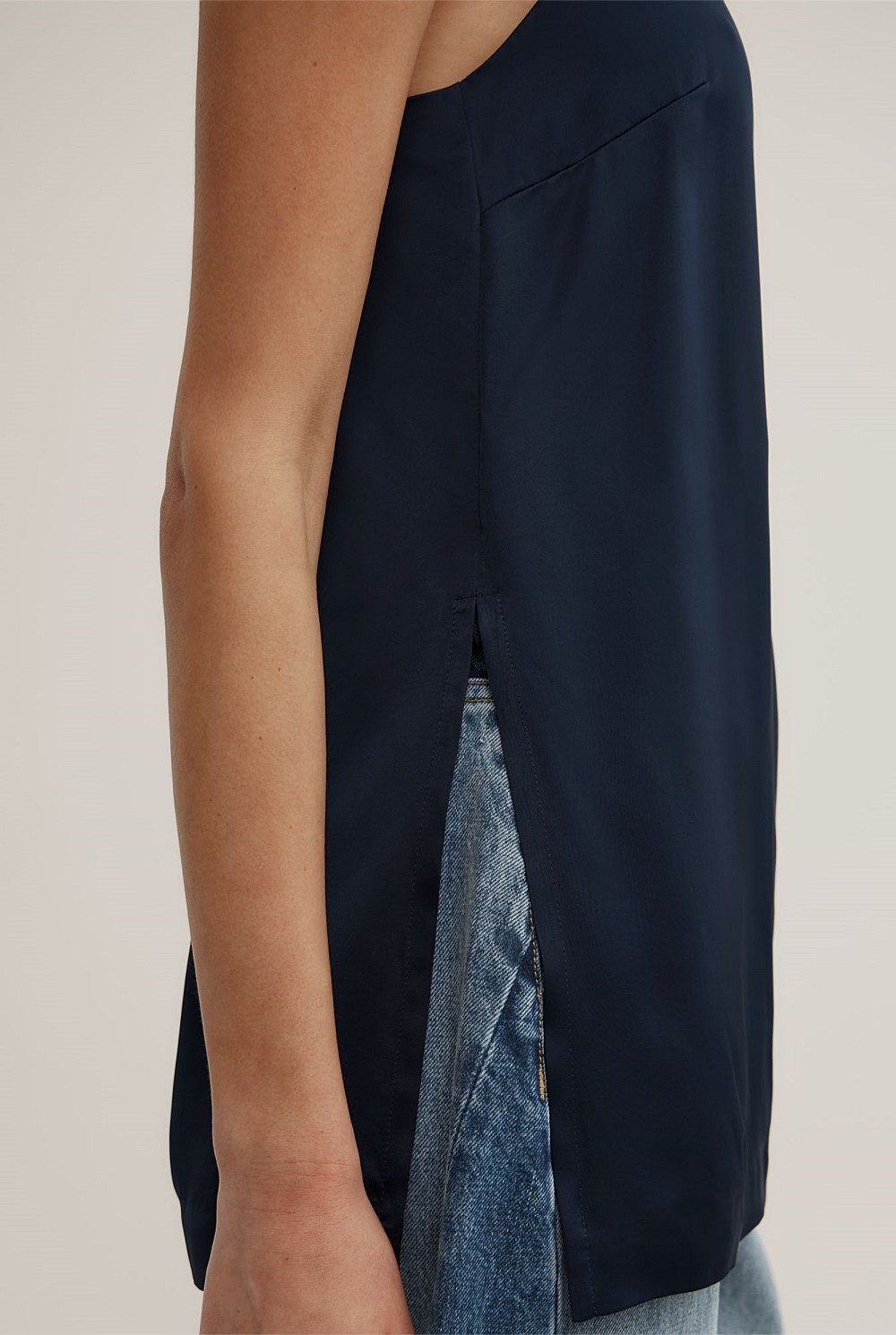 Satin Tunic Top
