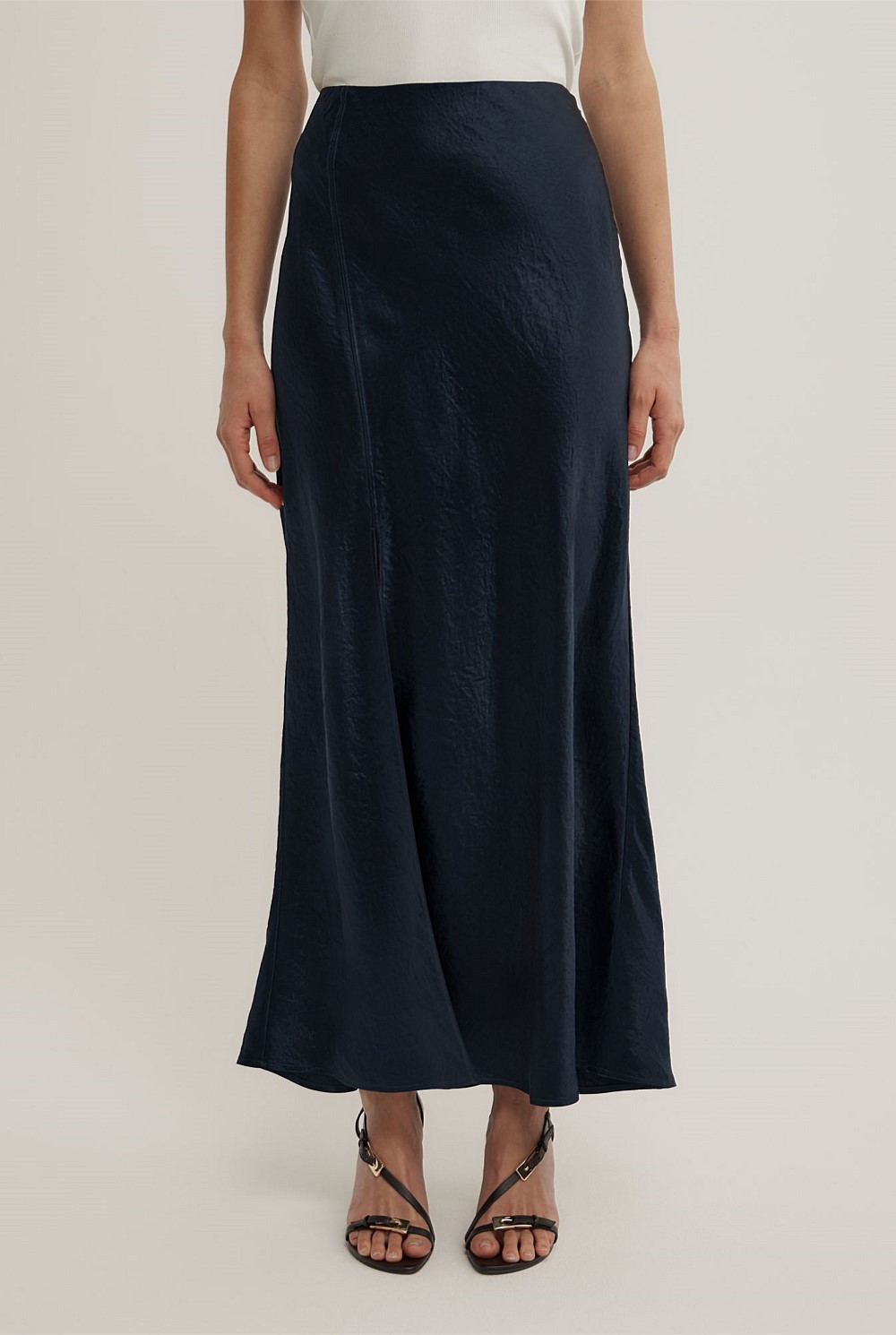 Crinkle Bias Skirt