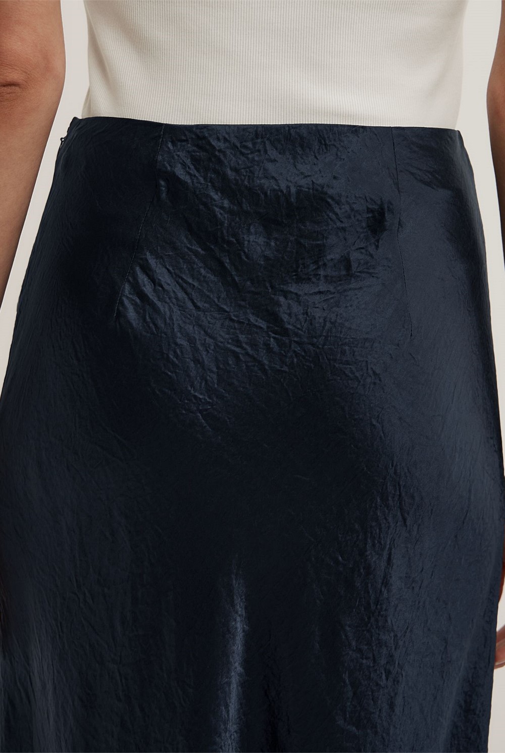 Crinkle Bias Skirt