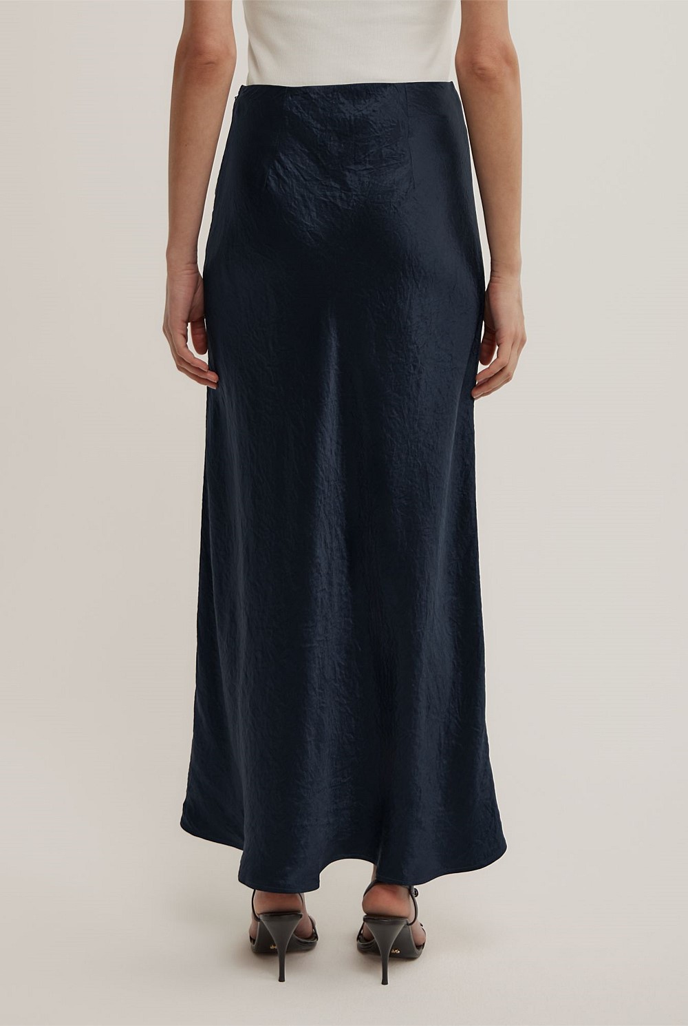 Crinkle Bias Skirt