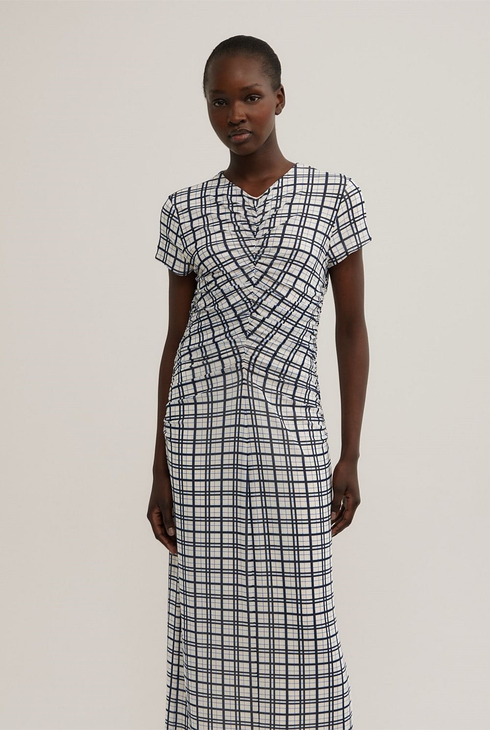 Gather Mesh Dress