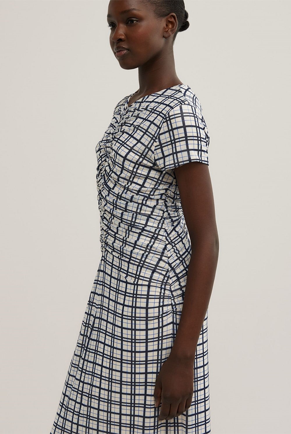 Gather Mesh Dress