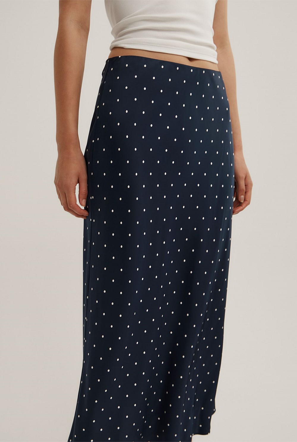 Spot Midi Skirt