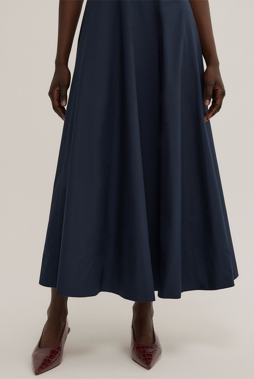 Seam Detail Midi Dress