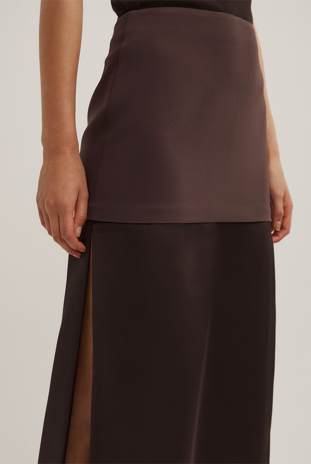 Layered Midi Skirt