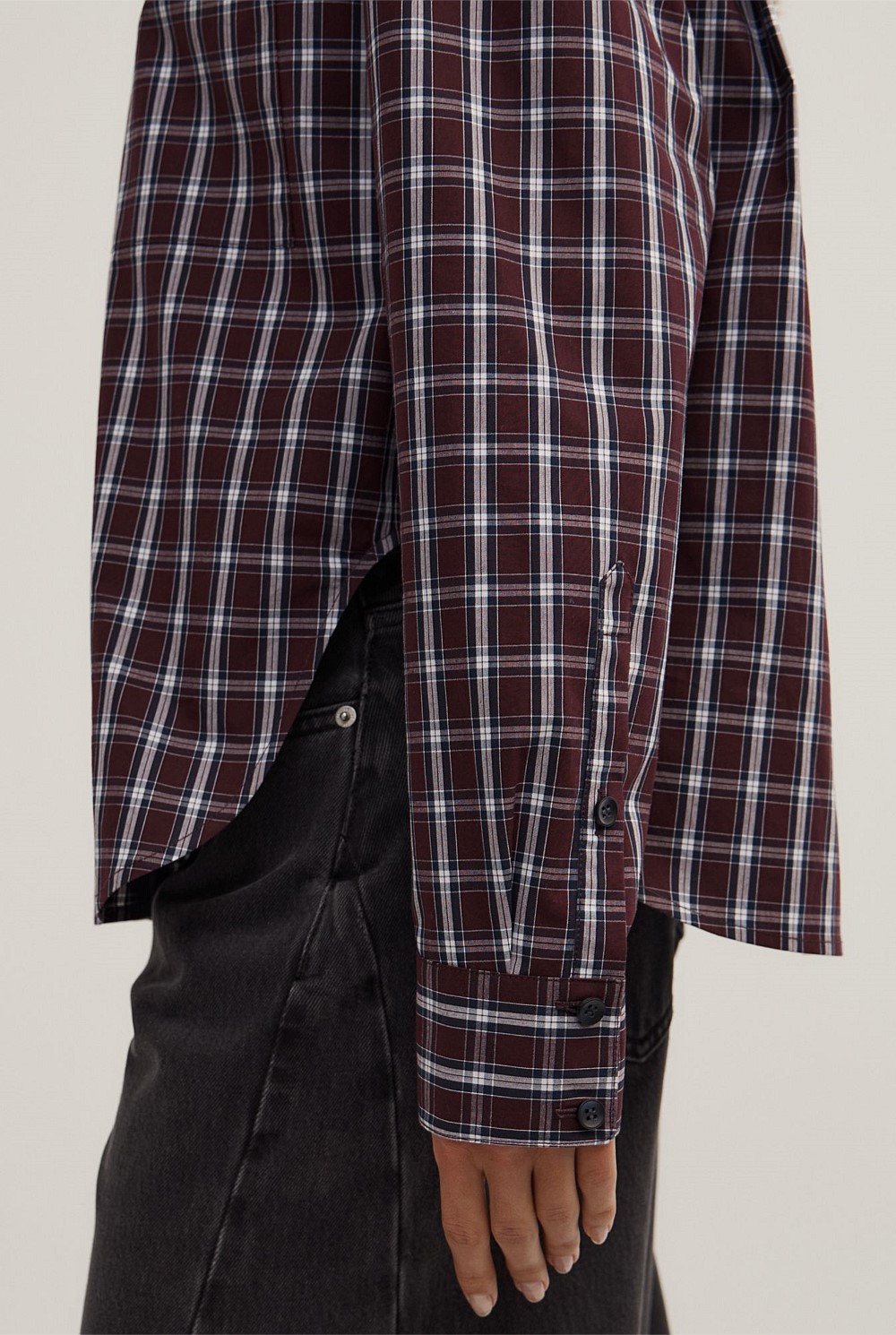 Curved Hem Shirt