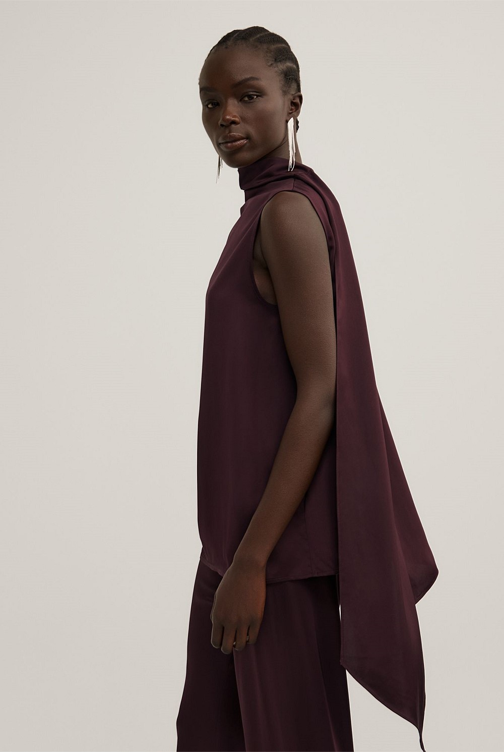 Asymmetric Scarf Top