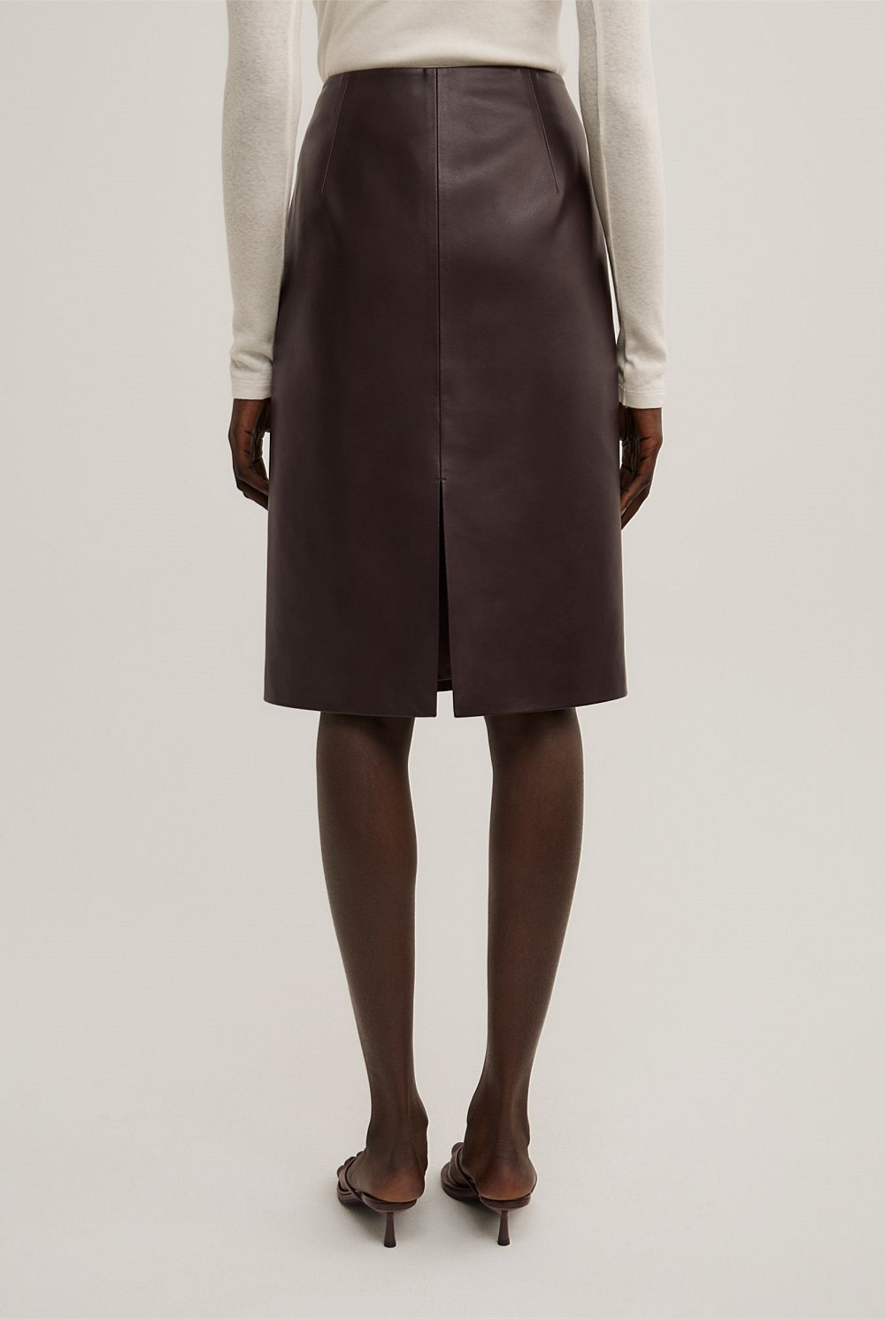 Split Back Midi Skirt