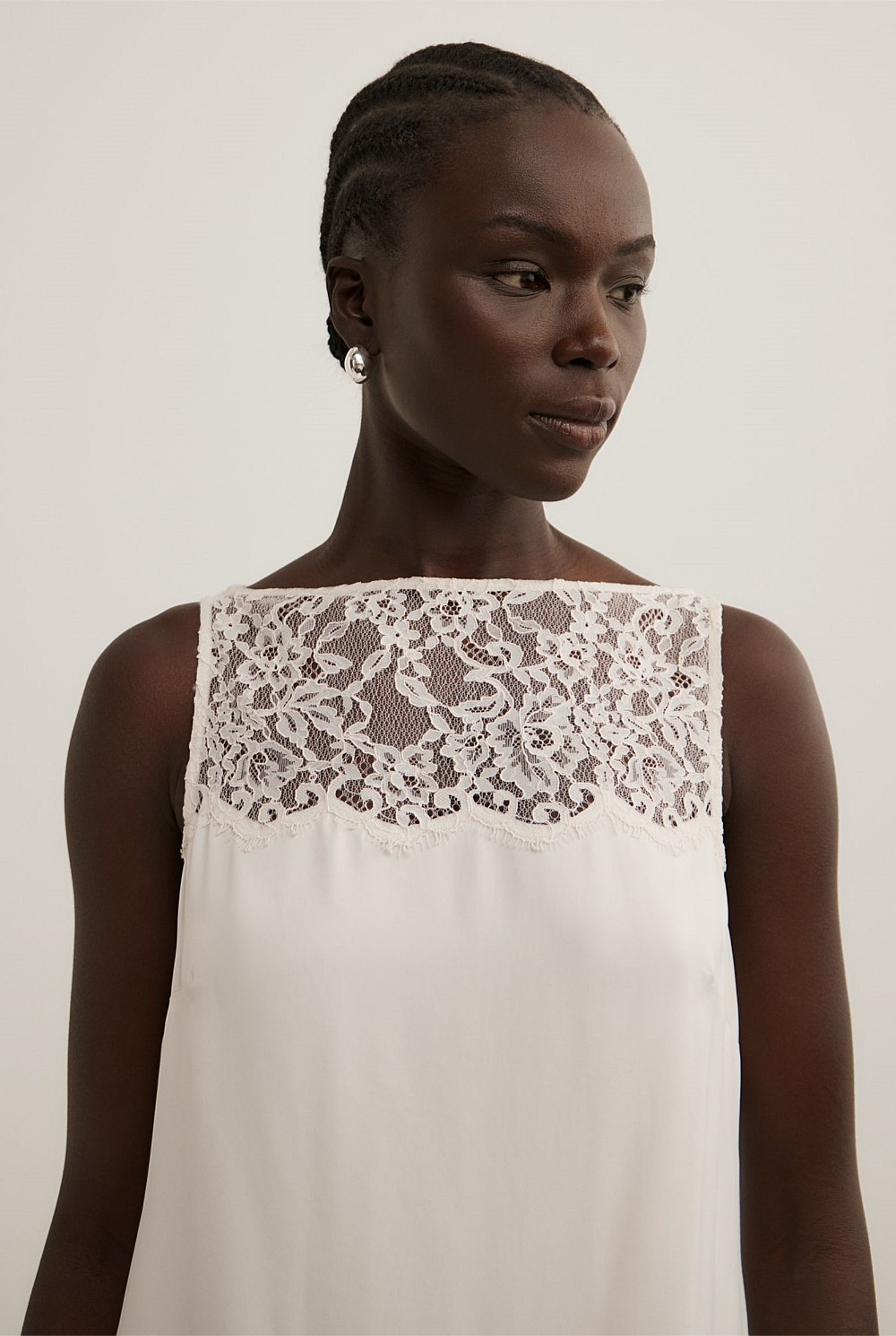 Lace Yoke Dress