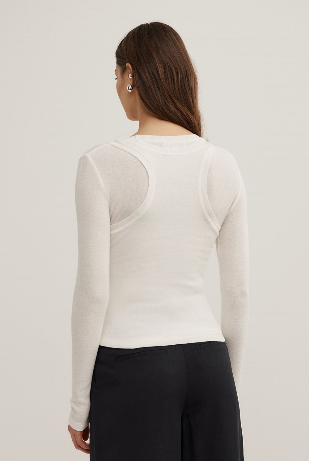 Long Sleeve Overlay Top