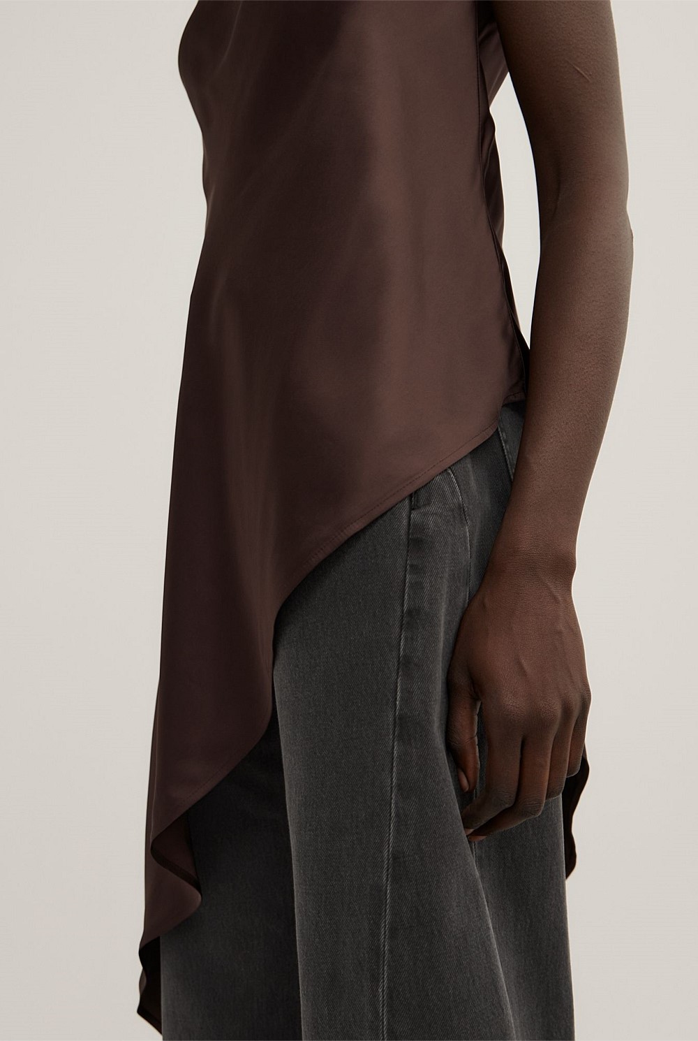 Asymmetric Strapless Top