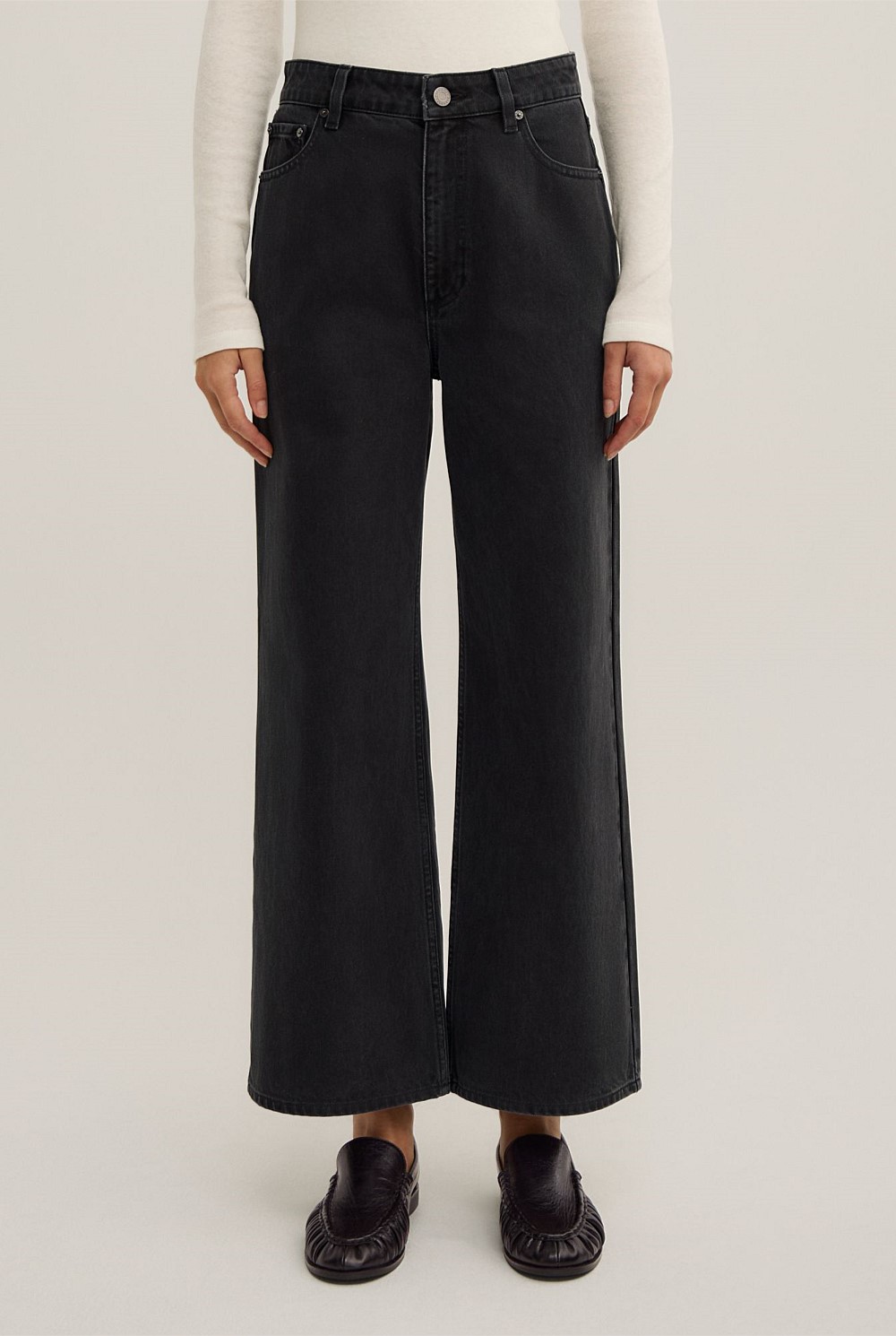 Wide Leg Crop Jeans