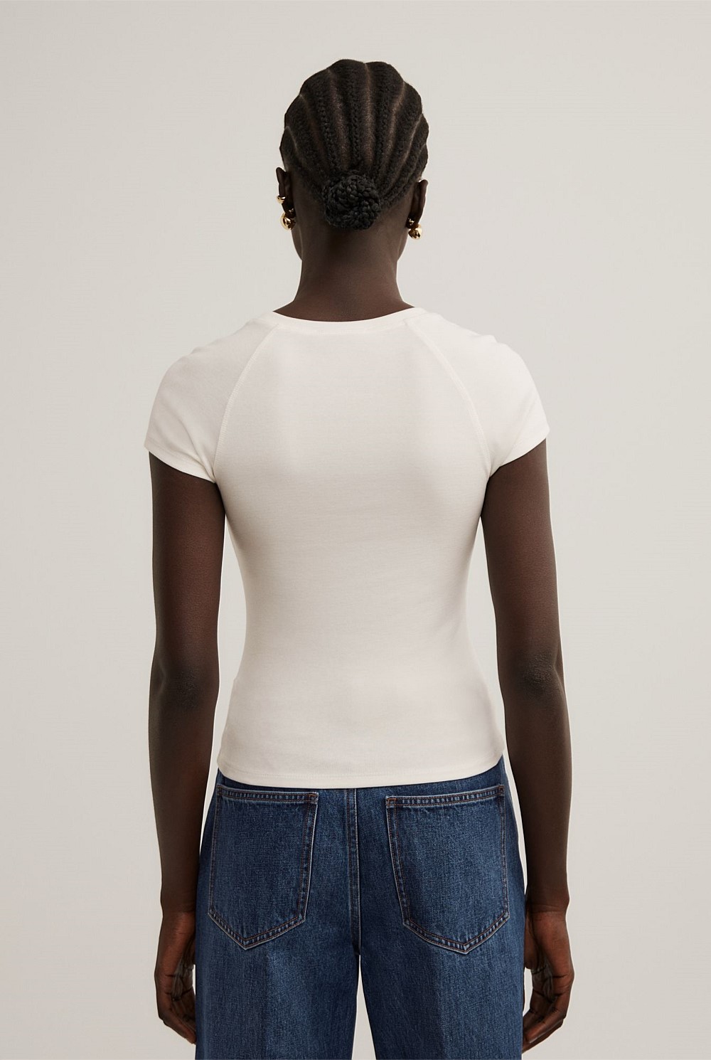 Raglan Sleeve Fitted T-Shirt