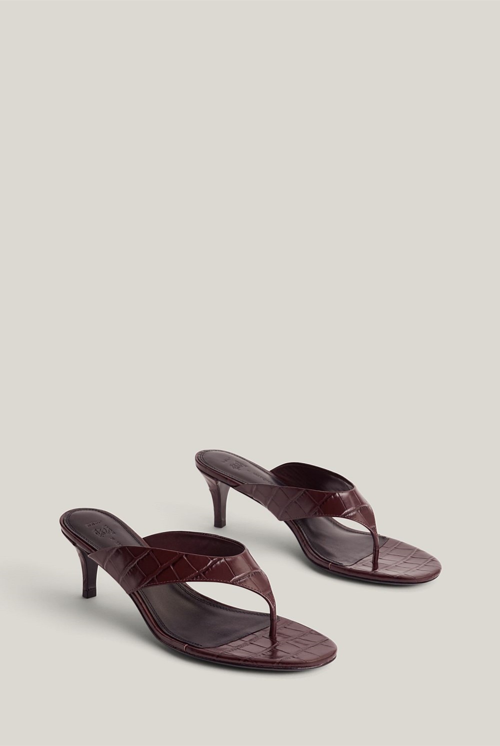 Toe Post Mule Heels