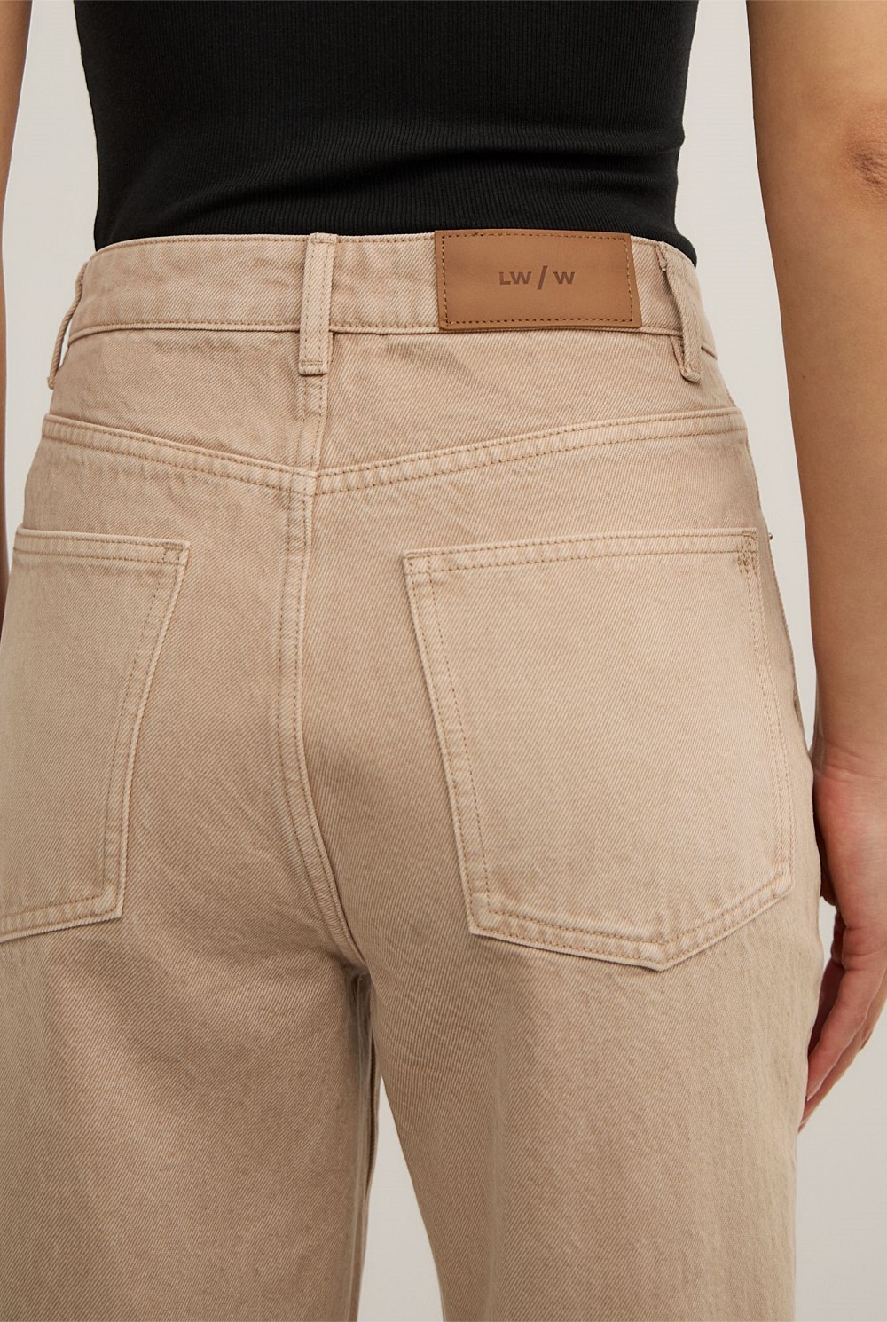 Mid Rise Straight Jeans
