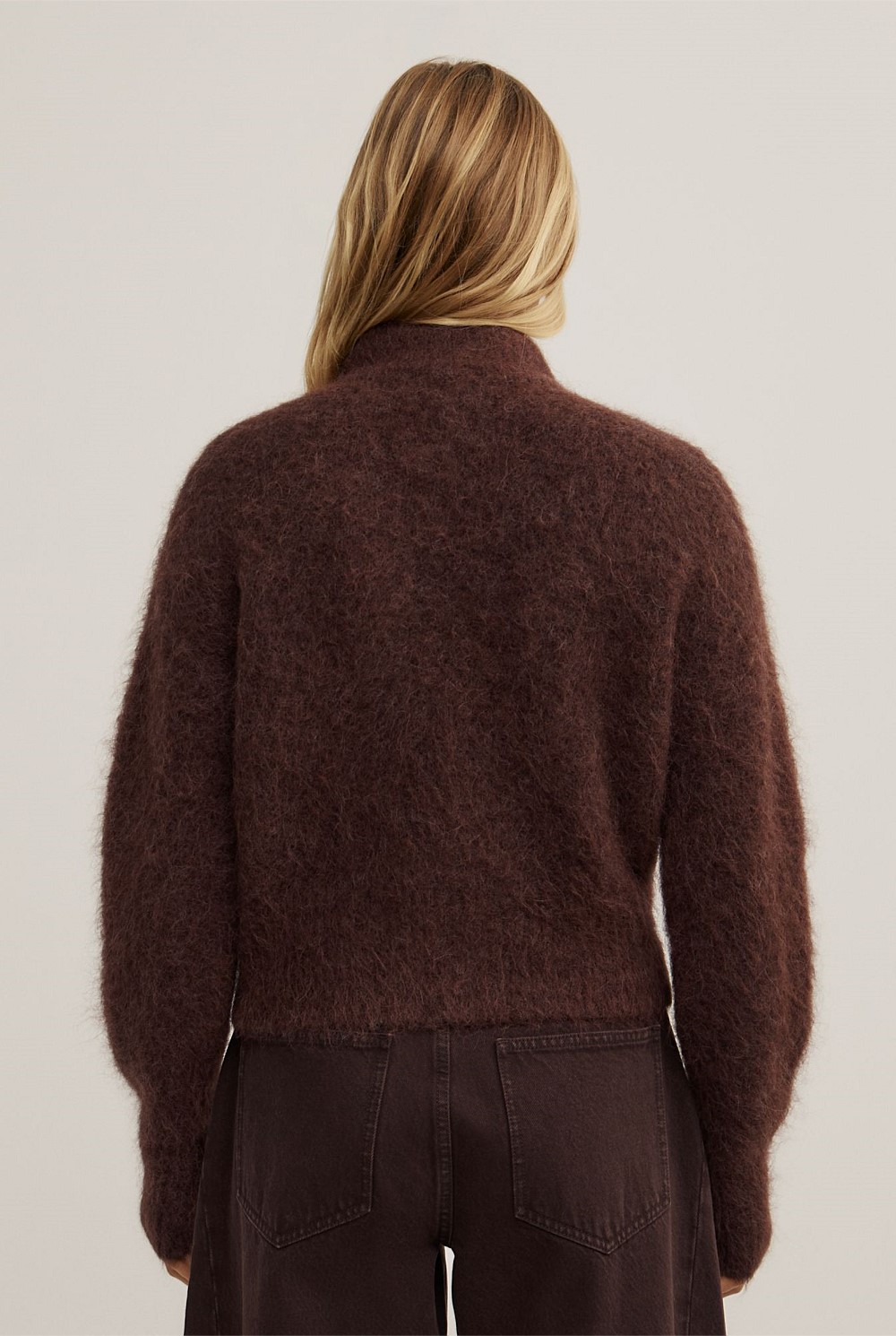 Fluffy Funnel Bomber Jacket