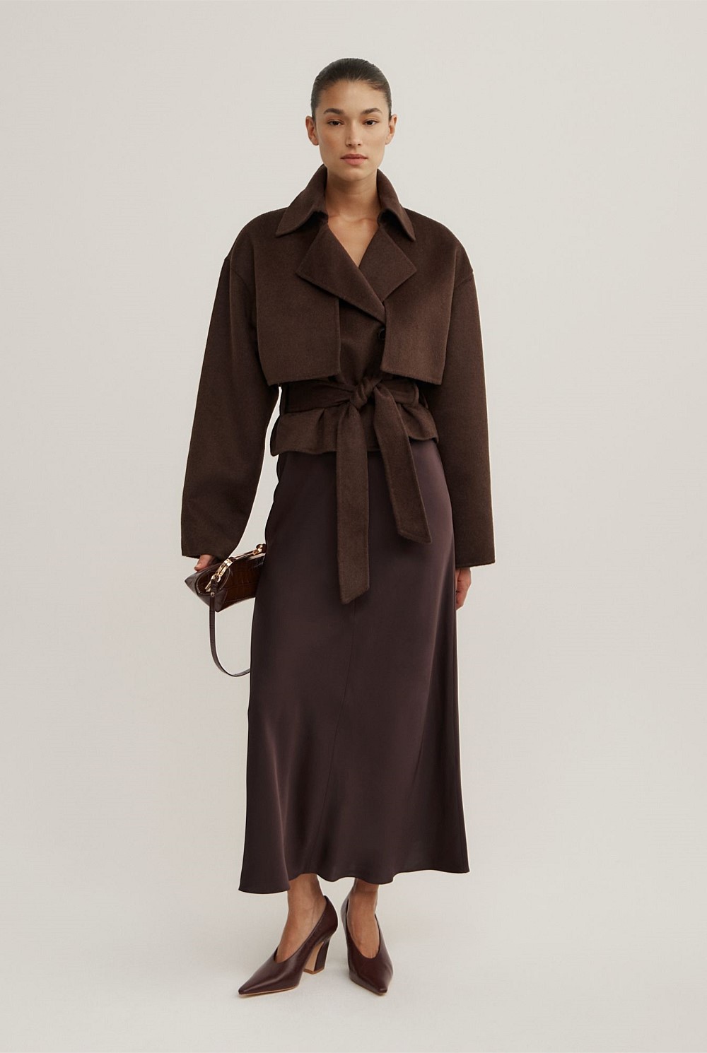 Cropped Trench Coat