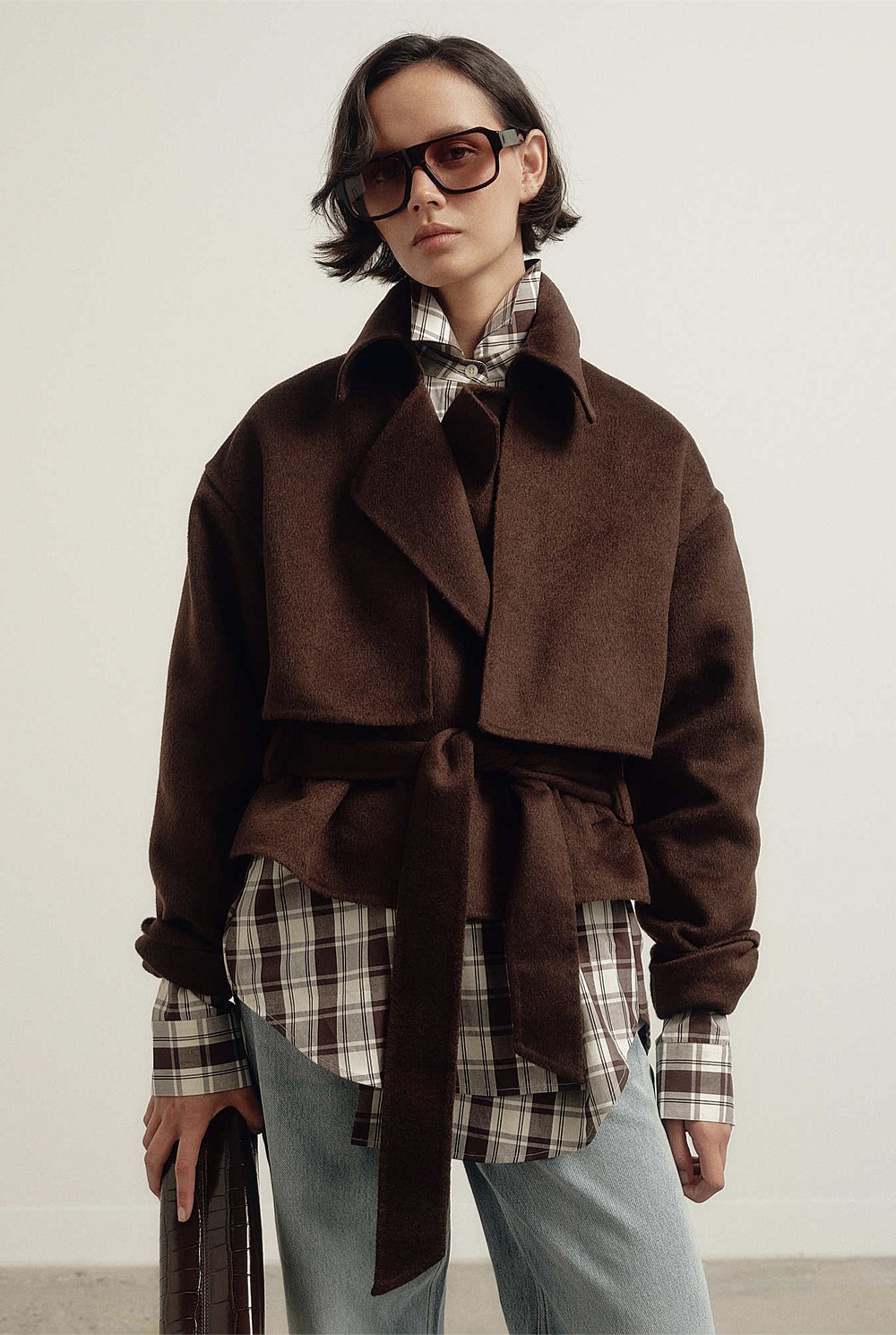Cropped Trench Coat