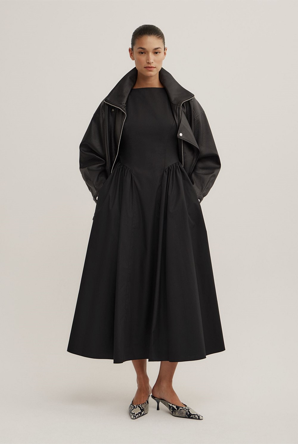 Basque Panel Dress