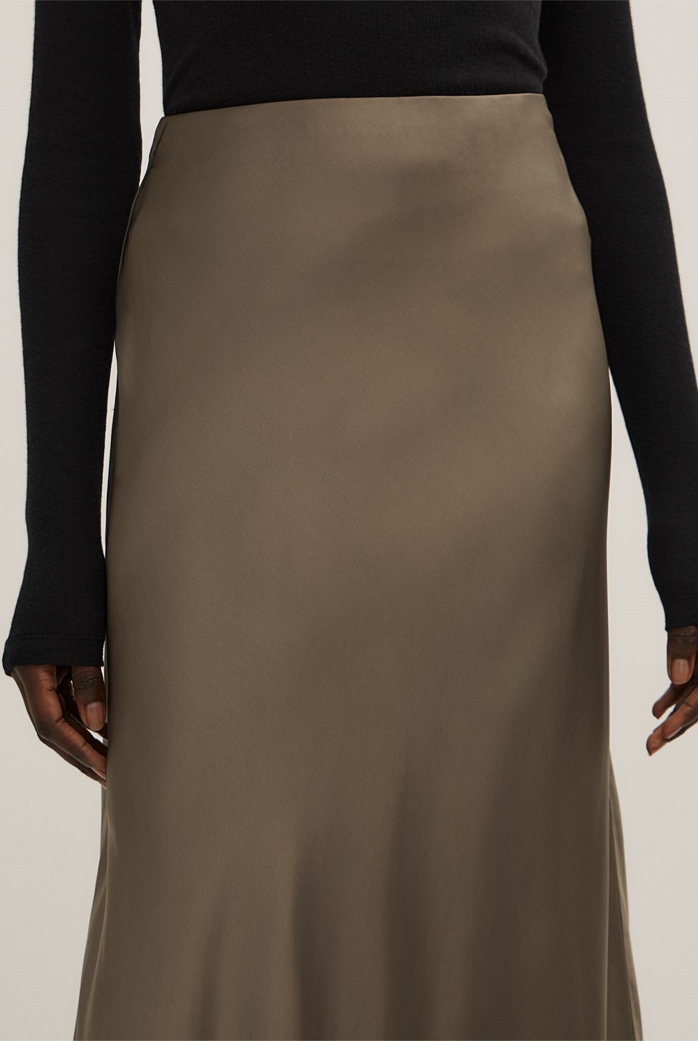 Bias Slip Skirt