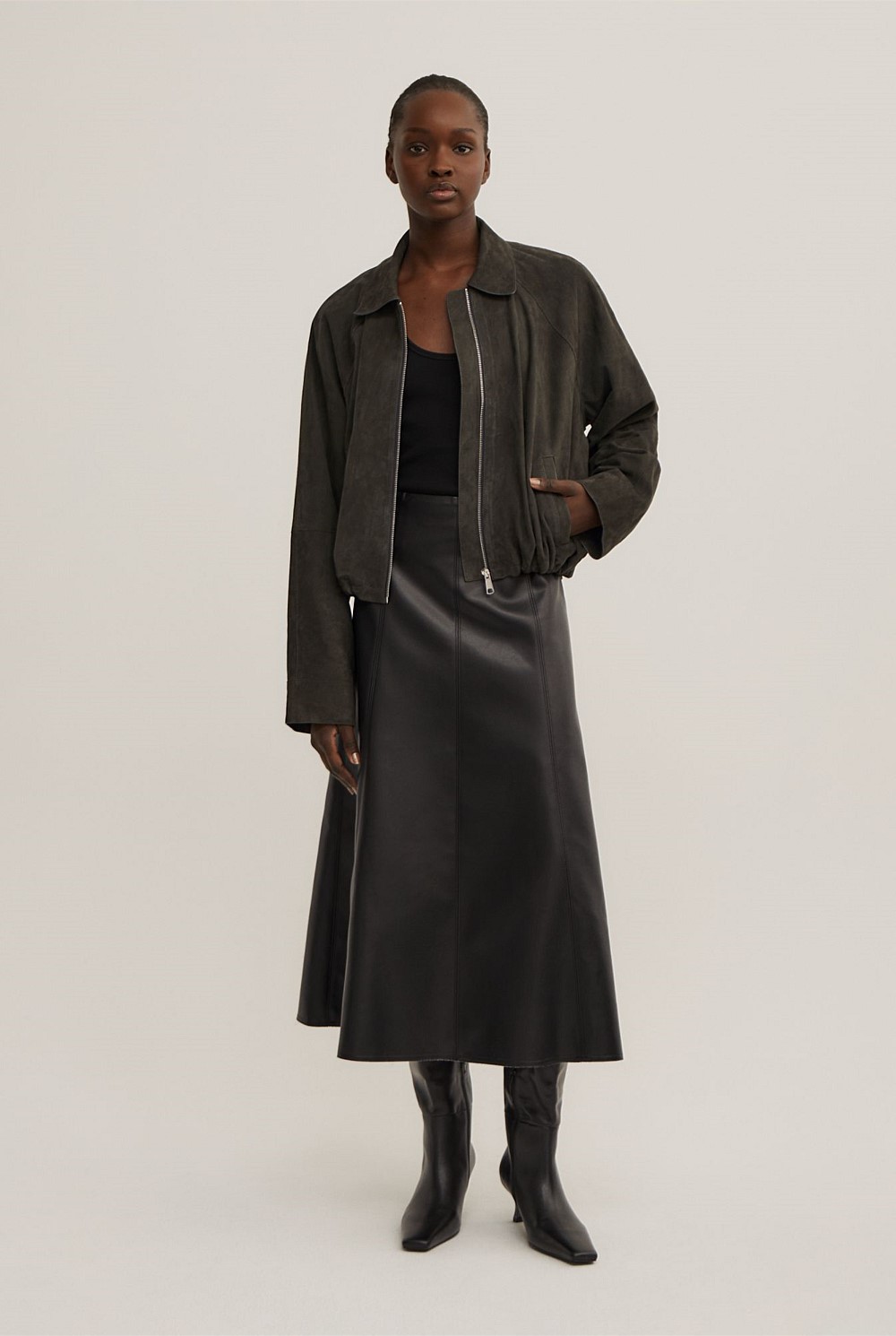 PU Panel Skirt