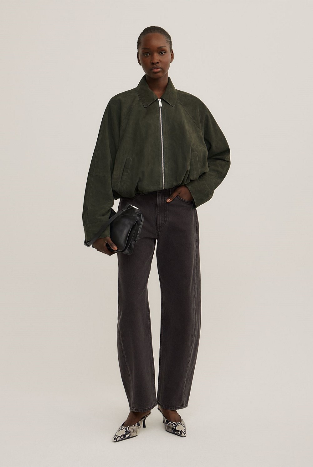 Suede Bubble Jacket