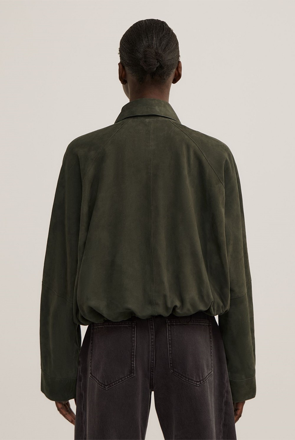 Suede Bubble Jacket