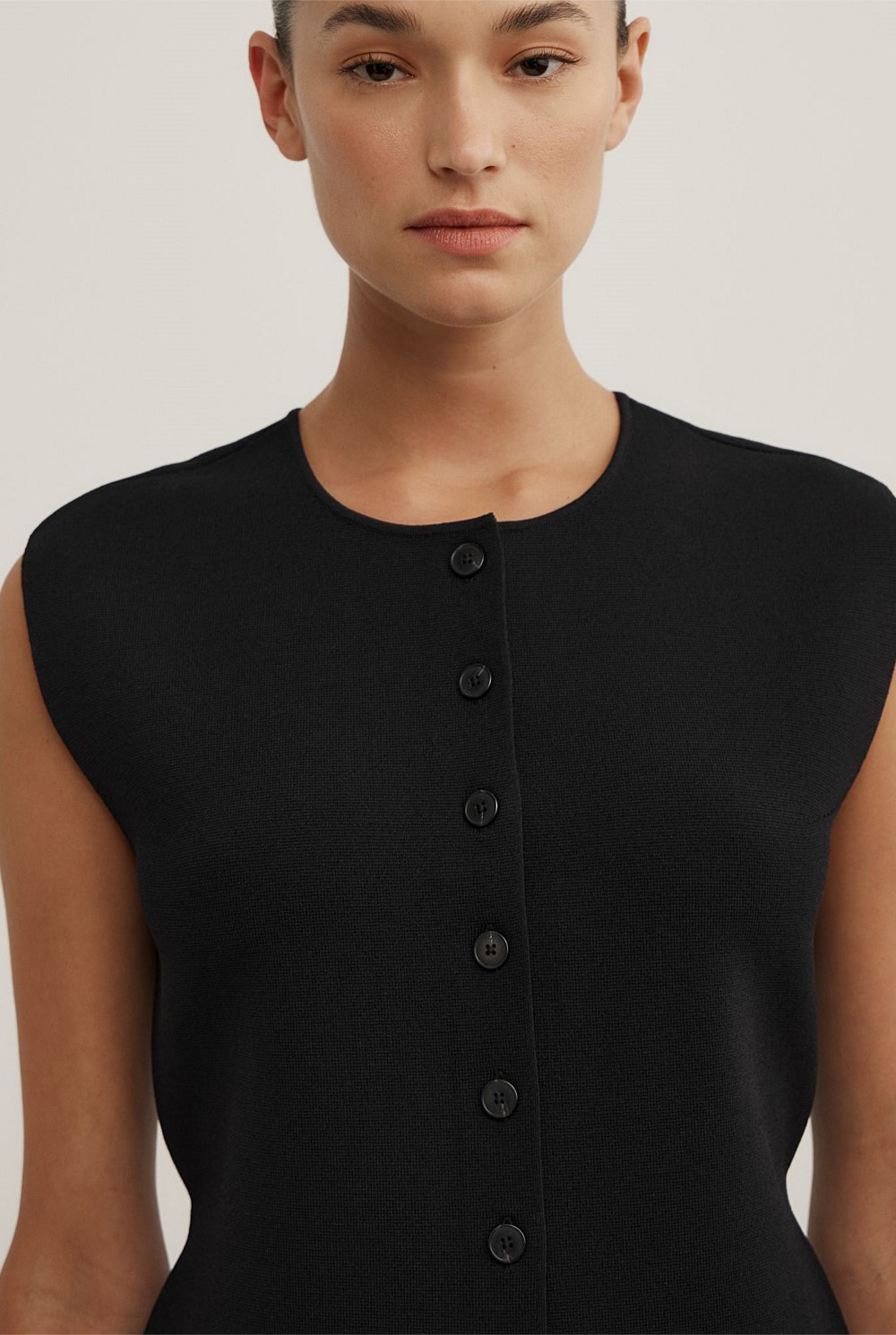 Compact Knit Vest