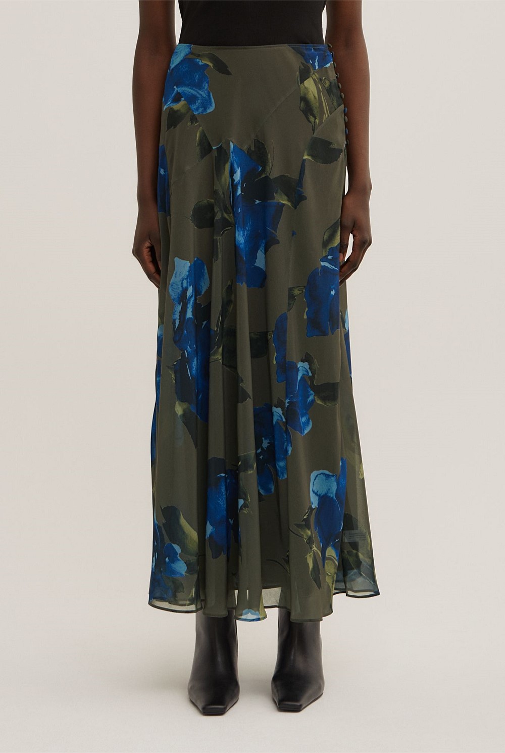 Basque Maxi Skirt