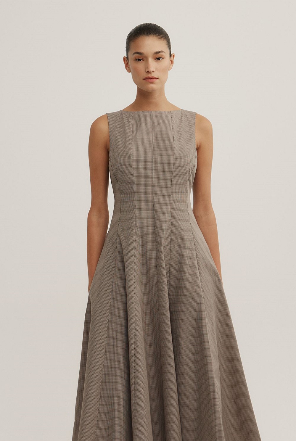 Panelled Midi Dress