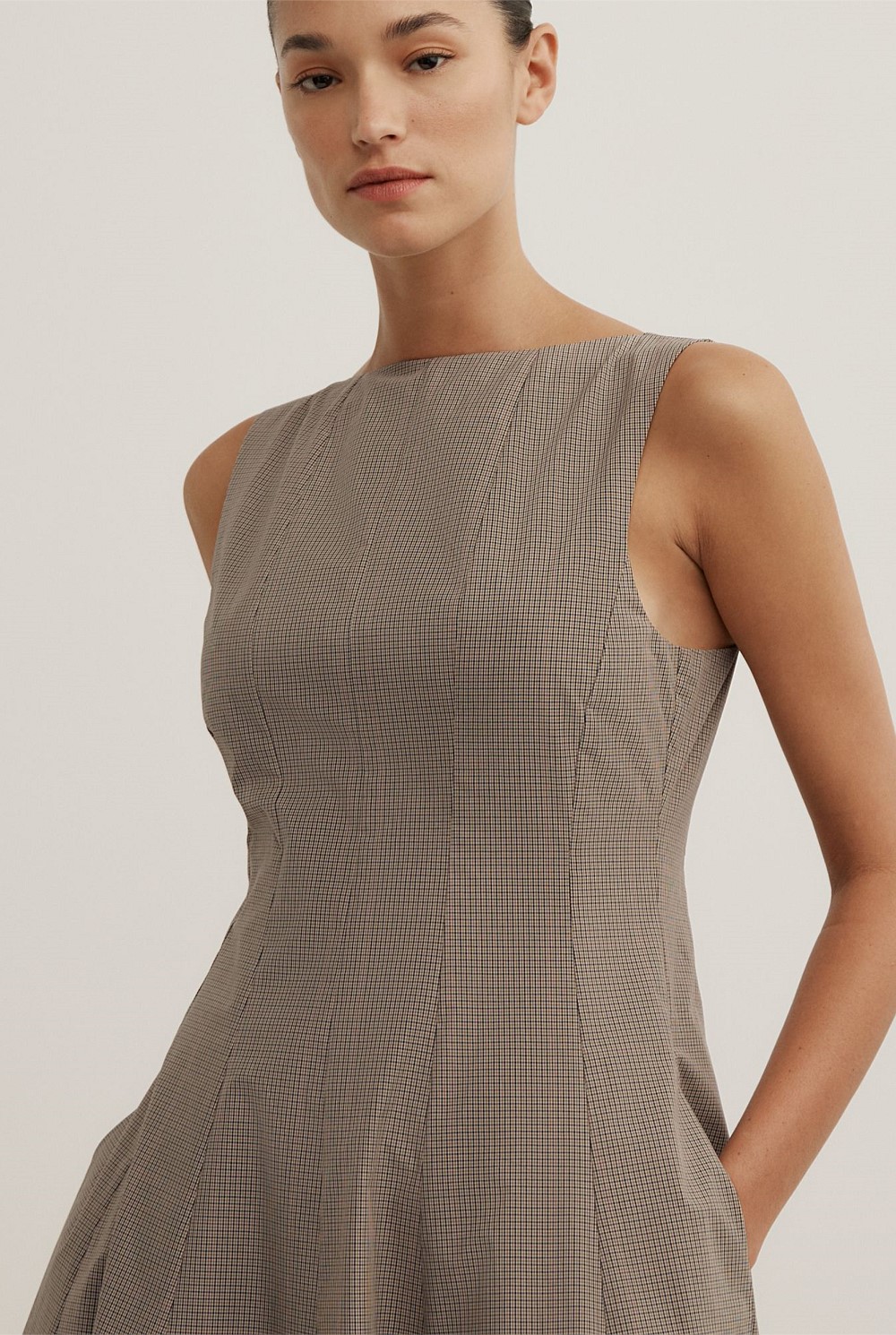 Panelled Midi Dress