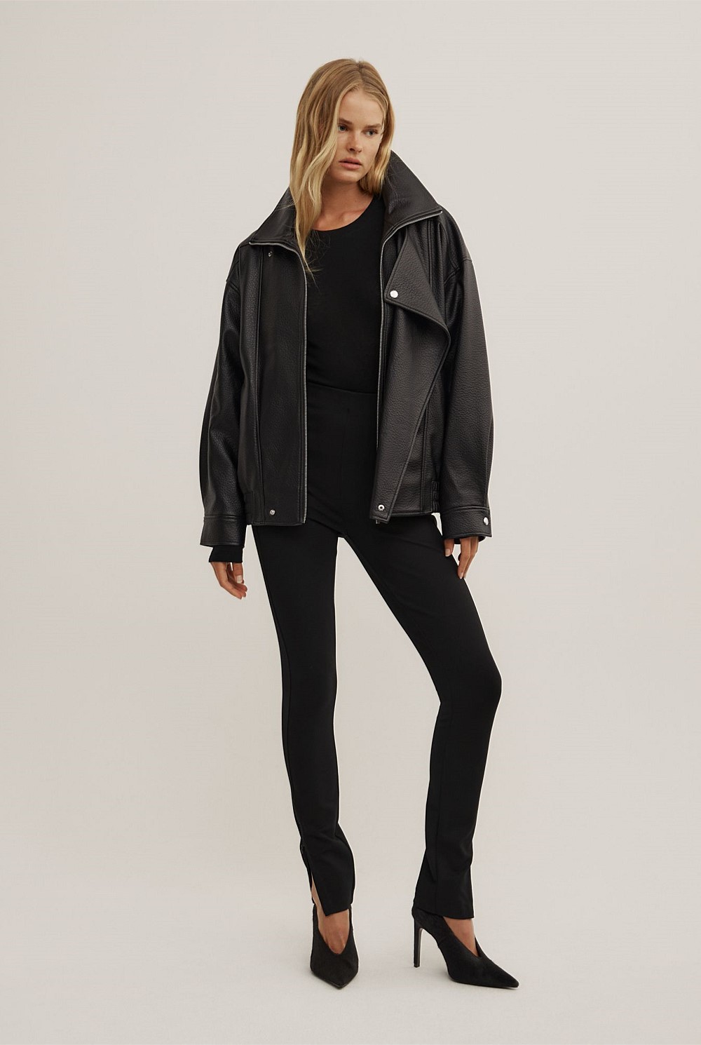Zip Ponte Leggings