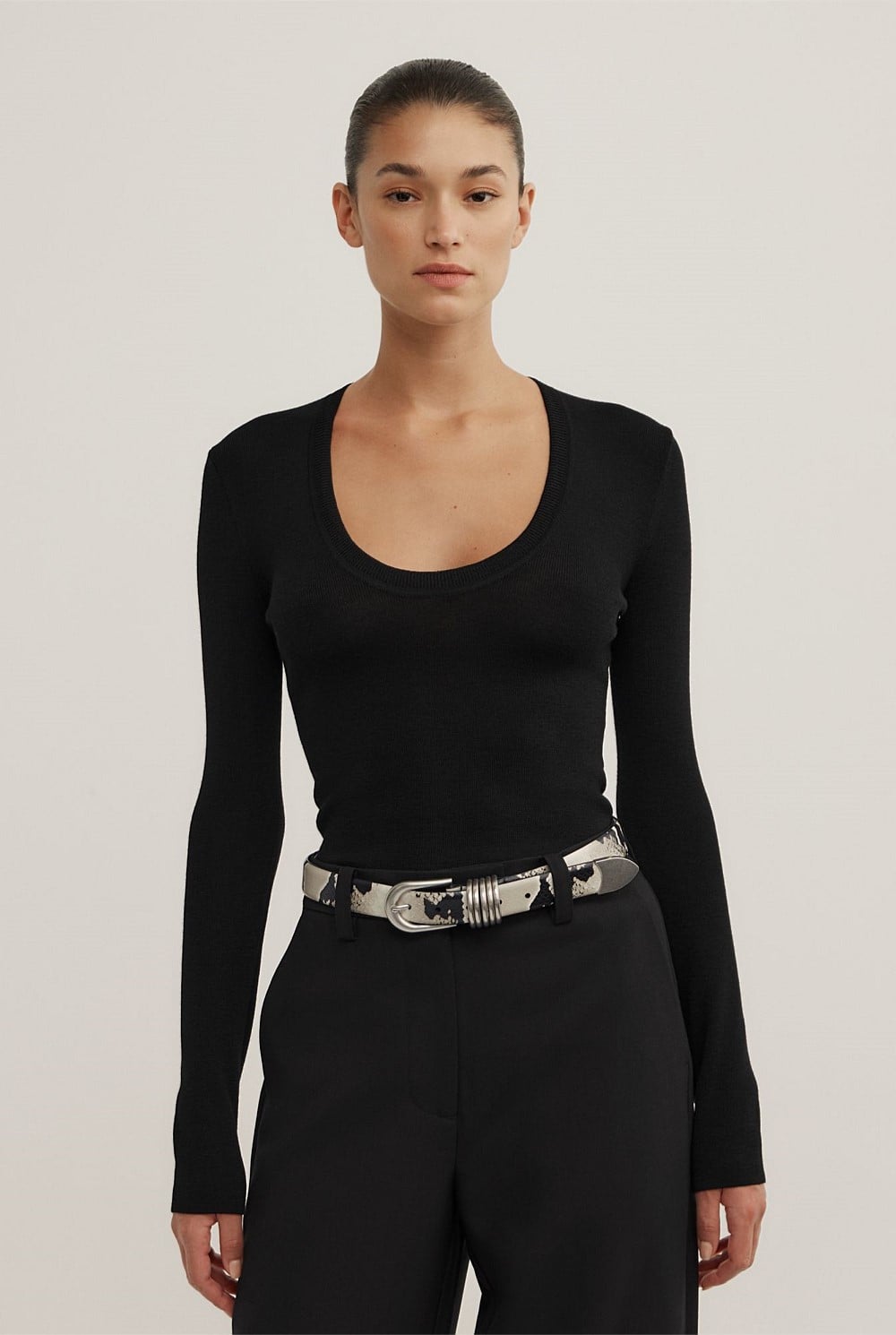 Merino Scoop Knit