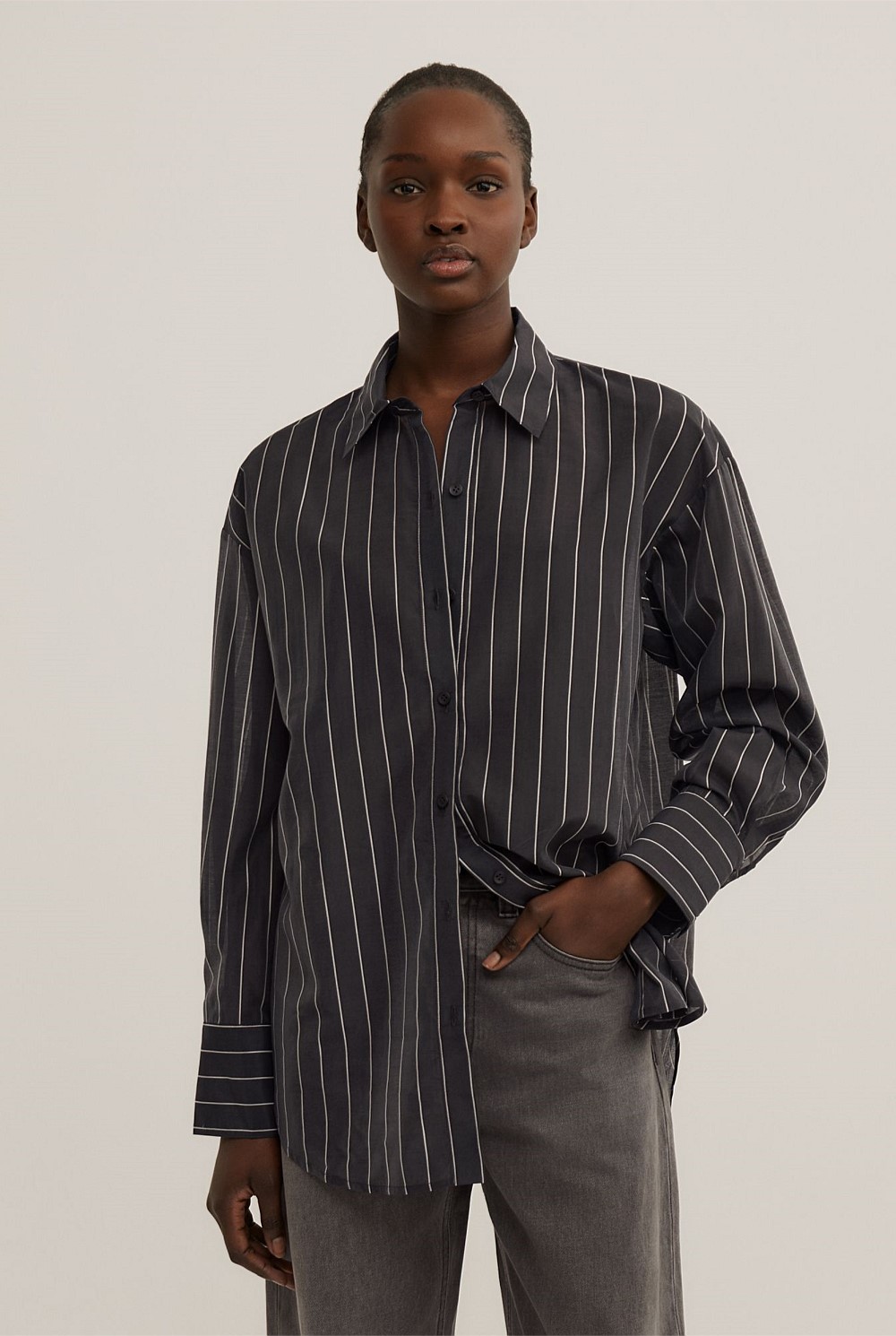 Scarf Tie Shirt