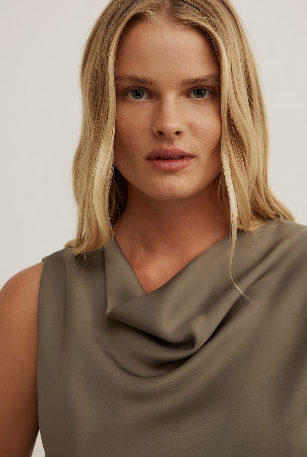 Soft Cowl Tank Top