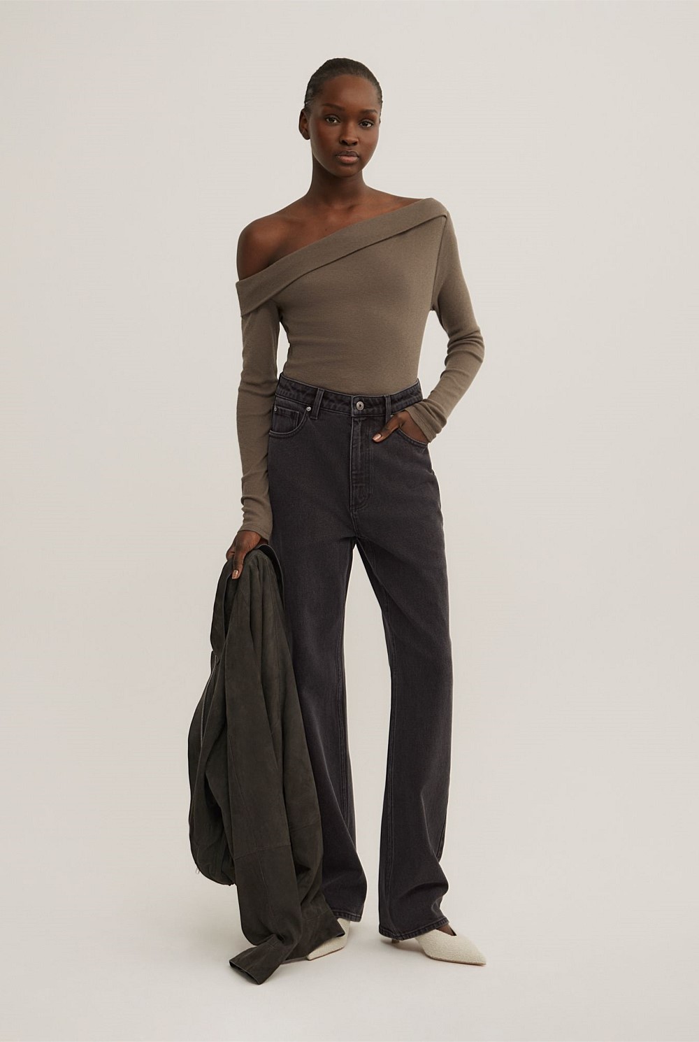 Asymmetric Long Sleeve Top