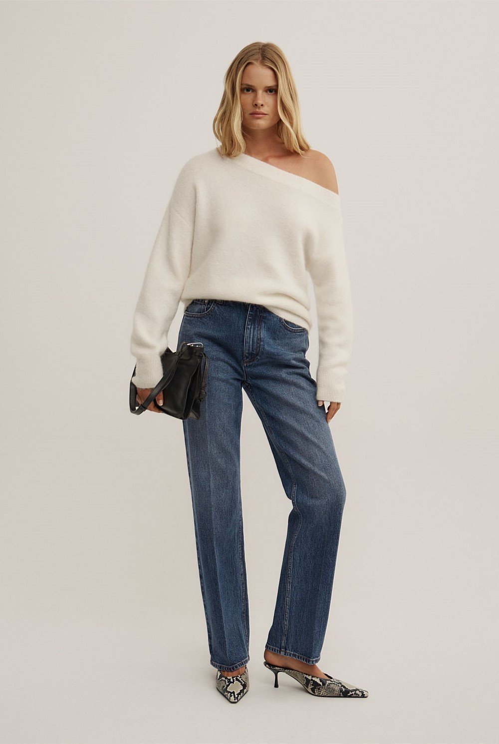Fluffy Asymmetric Knit