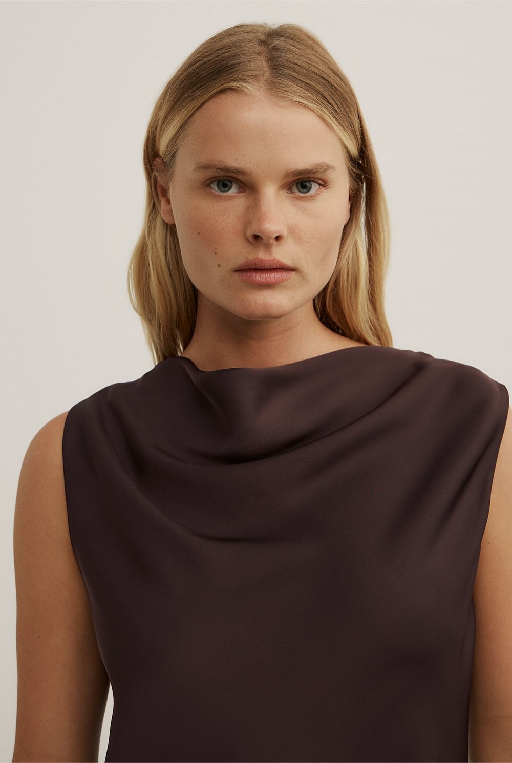 Soft Cowl Tank Top