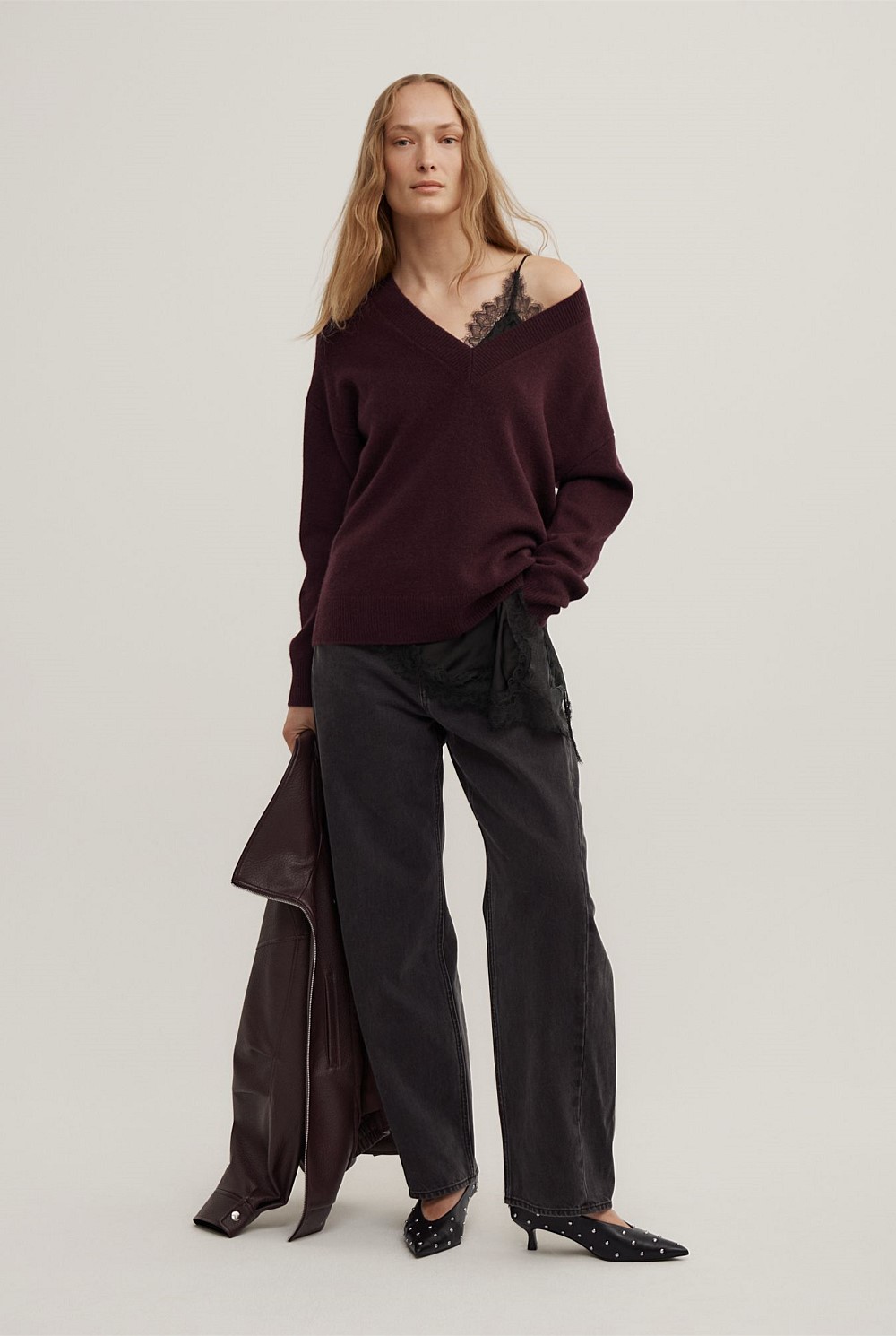 Cashmere V-Neck Knit