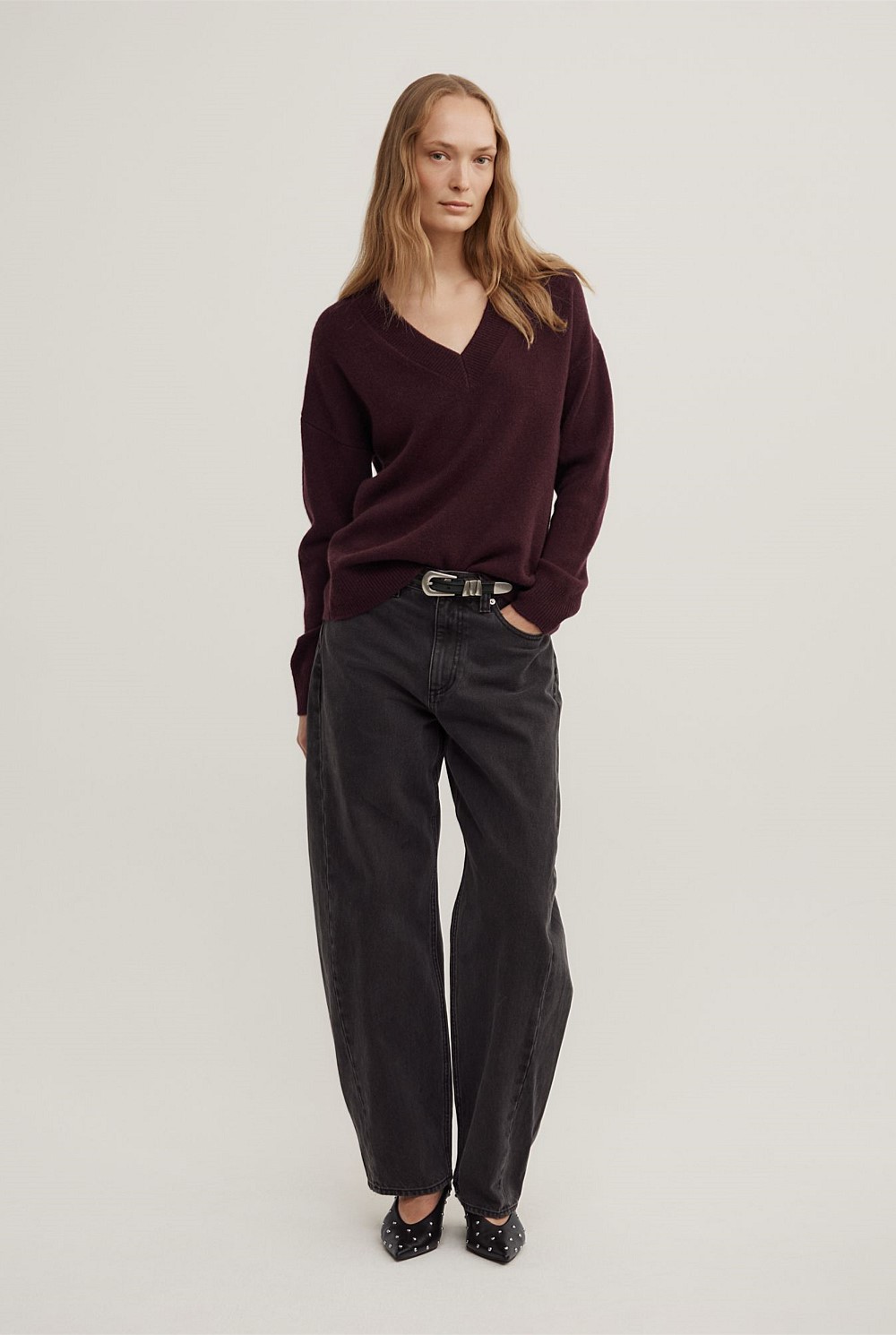 Cashmere V-Neck Knit