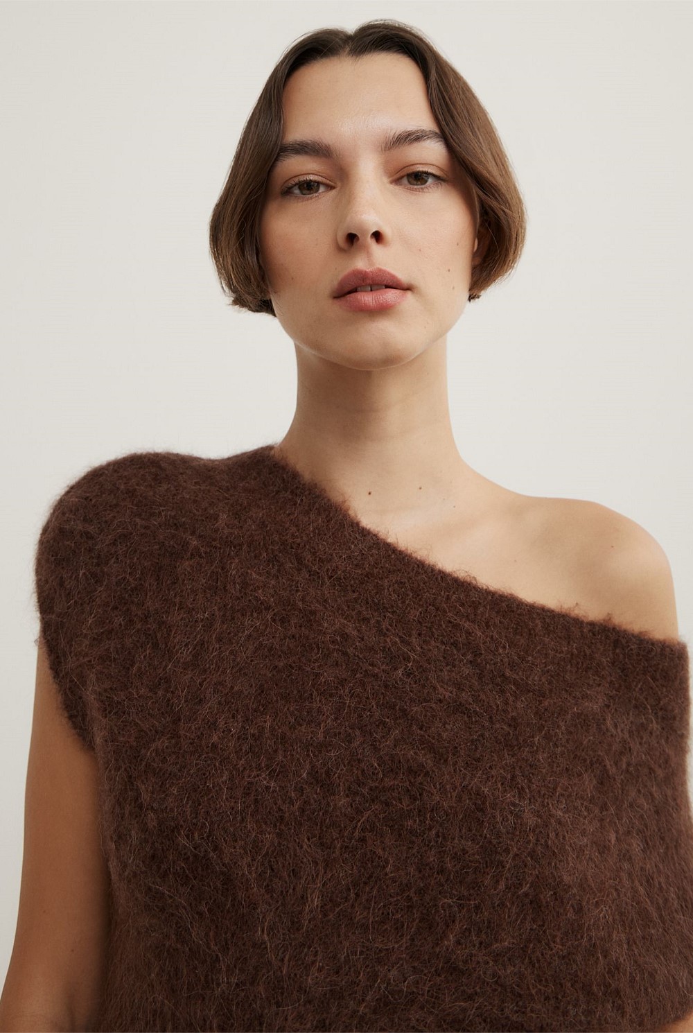 Asymmetric Fluffy Top
