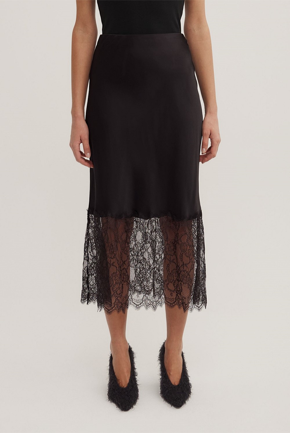 Lace Trim Skirt