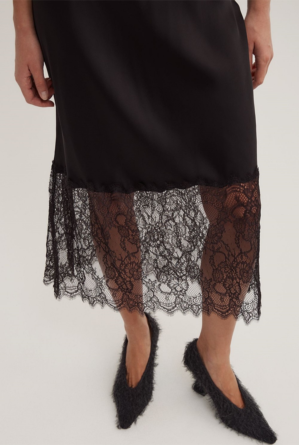 Lace Trim Skirt