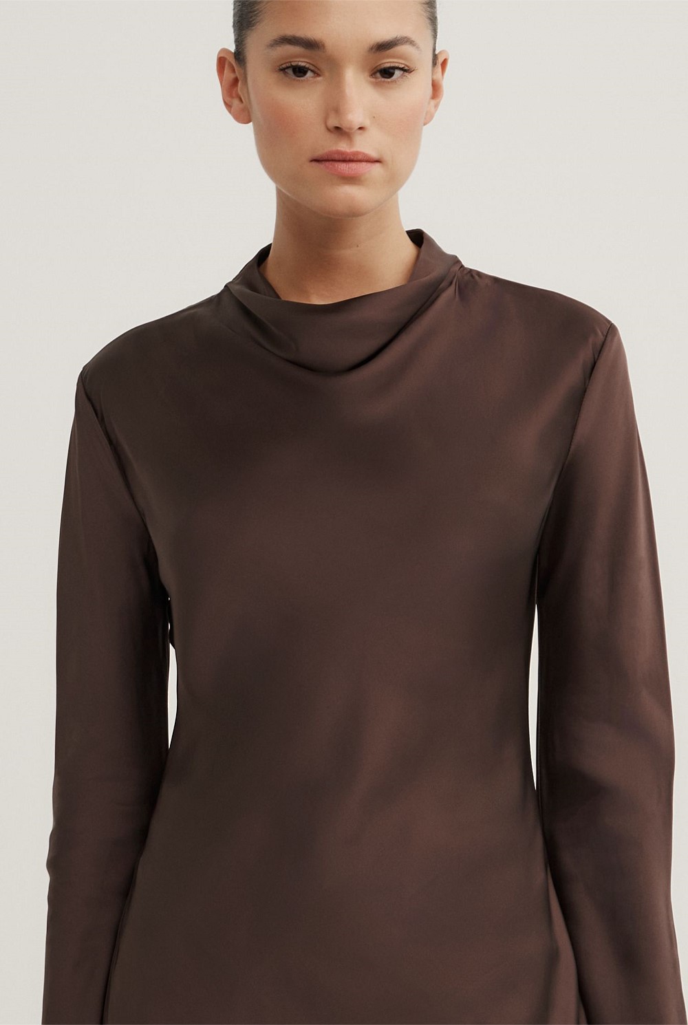 Long Sleeve Asymmetric Tunic Top