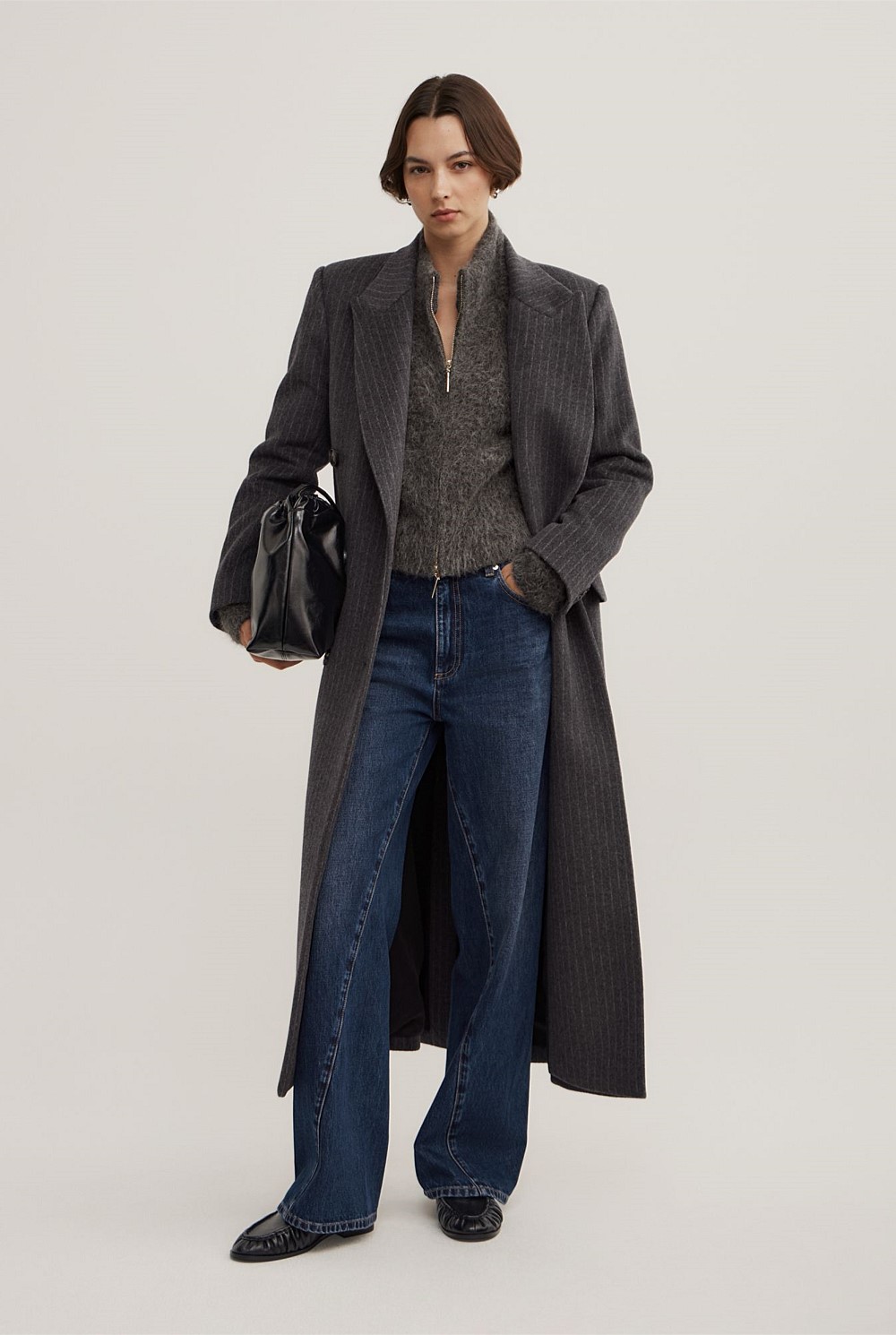 Fluffy Funnel Bomber Jacket