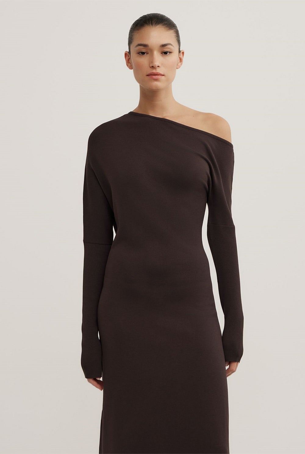 Off Shoulder Knit Dress