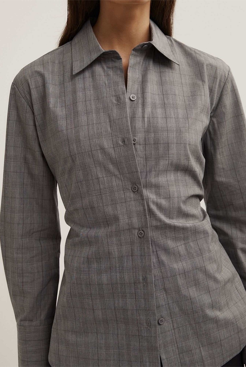 Check Tie Shirt